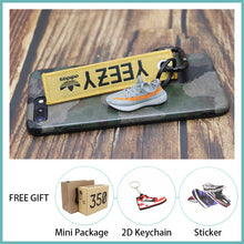 Load image into Gallery viewer, Handmade Boost 350 V2 3D Mini Sneakers Keychain Small Shoes Model AJ Key Ring High Quality Fashion Jewelry