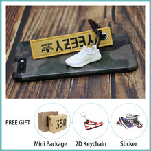 Load image into Gallery viewer, Handmade Boost 350 V2 3D Mini Sneakers Keychain Small Shoes Model AJ Key Ring High Quality Fashion Jewelry