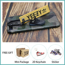 Load image into Gallery viewer, Handmade Boost 350 V2 3D Mini Sneakers Keychain Small Shoes Model AJ Key Ring High Quality Fashion Jewelry