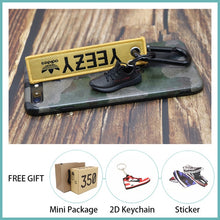 Load image into Gallery viewer, Handmade Boost 350 V2 3D Mini Sneakers Keychain Small Shoes Model AJ Key Ring High Quality Fashion Jewelry