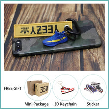 Load image into Gallery viewer, Handmade Boost 350 V2 3D Mini Sneakers Keychain Small Shoes Model AJ Key Ring High Quality Fashion Jewelry