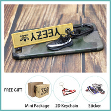 Load image into Gallery viewer, Handmade Boost 350 V2 3D Mini Sneakers Keychain Small Shoes Model AJ Key Ring High Quality Fashion Jewelry