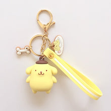 Load image into Gallery viewer, Cartoon Pom Pom Purin keychain PVC key chain Bad Badtz Maru Cinnamoroll kuromi cute funny novelty personalized pendant jewelry