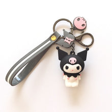 Load image into Gallery viewer, Cartoon Pom Pom Purin keychain PVC key chain Bad Badtz Maru Cinnamoroll kuromi cute funny novelty personalized pendant jewelry