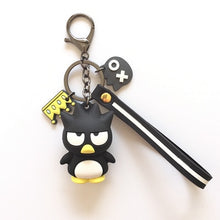 Load image into Gallery viewer, Cartoon Pom Pom Purin keychain PVC key chain Bad Badtz Maru Cinnamoroll kuromi cute funny novelty personalized pendant jewelry
